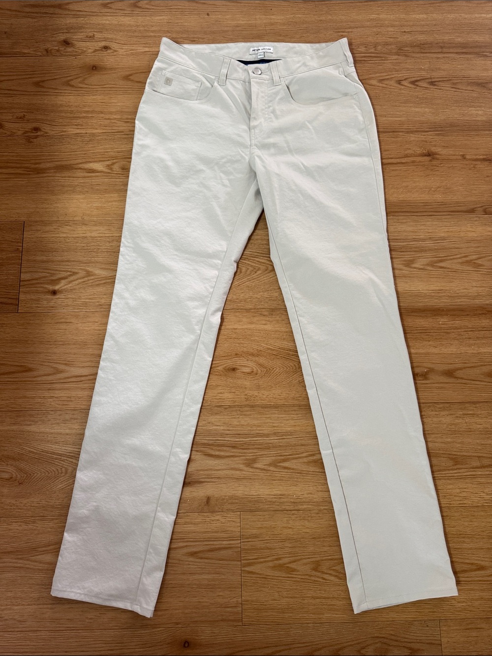 Peter Millar Men's Khaki Cream Casual Pants Size 30/32 Business Casual Preppy